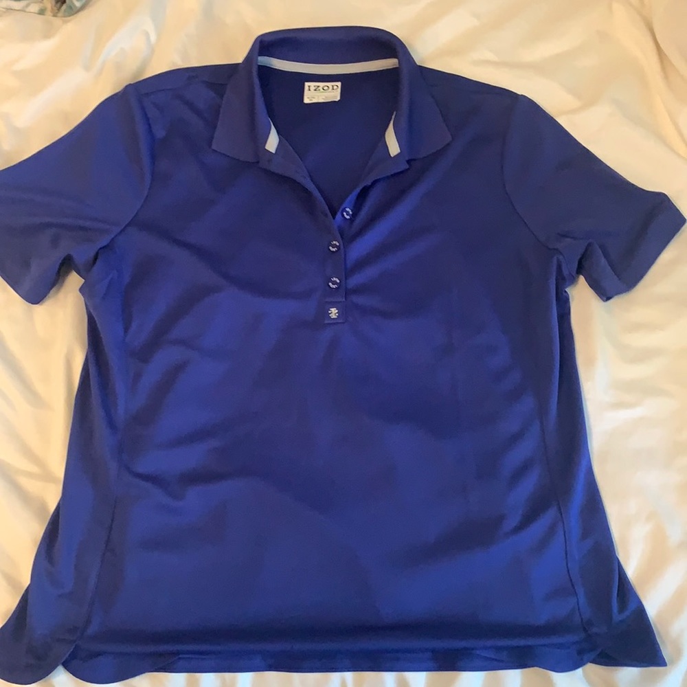 Women’s navy blue Izod golf shirt